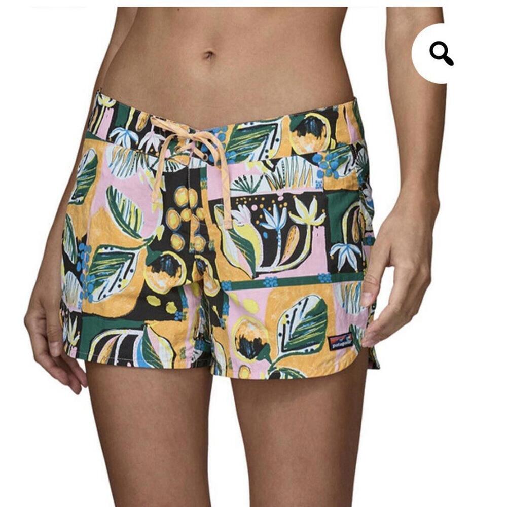 Patagonia shorts womens 4 wavefarer boardshorts surf beach floral summer swim